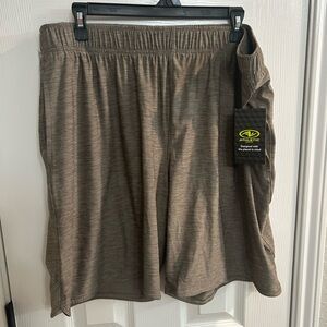 Men’s NWT Athletic Works Pull On Shorts XL Tan Brown
